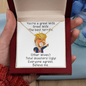 Anniversary necklace for wife, Necklace with love message for wife, Gift For Her, Personalizes Jewelry, Alluring Beauty Necklace You are a great Wife The Best Terrific, Best Gift for her, Gold Woman Name Jewelry