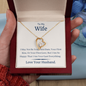 The Perfect Gift for Your Wife Necklace - Love Your Husband - Couple Necklace Set - Friendship Necklace - to My Wife Necklace - Valentines Day Gifts for Wife - Necklace for Wife From Husband