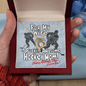 Puckin' Awesome Hockey Mom - Happy Mothers Day - I Love You! - White Gold Name Necklace - to My Wife Necklace - Valentines Day Gifts for Wife - Customize Couple Necklace - Valentine's Day Gift