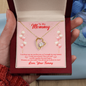 To My Mommy Love Your Tommy Necklace, Mom To Be Gift - Pregnancy Gifts for Expecting New Mom to Be, Forever Love Necklace Cute Gifts for Women Mommy New Mother First Time Mom Maternity Presents Mothers Day Christmas Jewellery Ideas