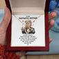 Trump Great Mom Forever Love Necklace, Funny Mothers Day Gift Ideas, Fun Gift For Republican Moms, Mom Gifts Jewelry Mothers Anniversary Jewelry Gifts for Women Birthday Unique Necklace