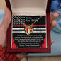 To My Fire Wife Love Your Huaband - Couple Necklace Set -Beloved wife Necklaces - Customize Couple Necklace - To My Wife Necklace - Birthday Gift - Anniversary Gift