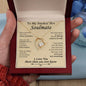 To My Smokin' Hot Soulmate - Gift For Your Soulmate - The One I Want To Be With - To My Soulmate Necklace For Women - To My Wife Necklace With Message Card