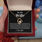 Amazing Wife Love Knot Necklace - I Love You, Personalized Anniversary Gift for Wife, Valentines Day Gift, To My Wife Necklace, Valentines Day Gifts For Wife, Necklace with love message for wife