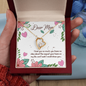 Dear Mom I Love You So Much Necklace, Mother Gifts, Appreciation Mom Jewelry Necklace with Sentimental Message Card Present (To My Loving Mom, Forever Love Necklace)