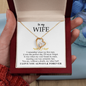 To My Wife - Alluring Necklace - I Love You Always & Forever - To My Queen - To My Wife Necklace Anniversary Gift For Wife - Romantic message for her - Birthday Gift for her - Anniversary Gift for her