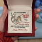 To My Amazing Wife Necklace I Love You - Happy Mother's Day Necklace - Best Gift for Her - Coustom Necklace for Wife - the One Who Did'nt Get Away! - Love From Husband More Than Hunting