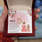 To My Mom Happy Mothers Day Gift Ideas, Mothers Day Gifts For Mom From Daughter Mother Necklace For Women New Mom Gifts Birthday Christmas Gifts With Heartfelt Message & Lighted Box, Just Like Your Daughter Present