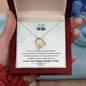 To My Wife, Your An Amazing Wife And Mother Never-Ending Love Necklace - To My Wife Necklace - Husband Gift For Wife - My Future Wife -  Engagement Gift - Gift For Women- Birthday Gift