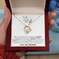 Perfect Gift for Wife - Diamond Heart Necklace - to My Wife Necklace With Message Card -  Anniversary Gift for Wife - Friendship Necklaces -  Customize Couple Necklace - Couple Necklace Set