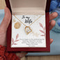 To My Wife Necklace - Gift for Wife Birthday - Happy Birthday My Love - Gift from Hubby - Gift for Spouse - Necklace Gift for newly married couple