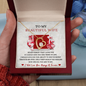To My Beautiful Wife Never Forget That I Love You - I Will Love You Always & Forever - To My Wife Necklace - Valentines Day Gifts for Wife - Necklace for Wife
