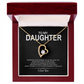 To My Daughter Meaningful Message Card Jewelry Gift for Daughter's Birthday 2026 or Graduation, Thoughtful for Her from Mom Dad Mama Papa Daddy Mommy, Elegant Necklaces with Sentimental Message
