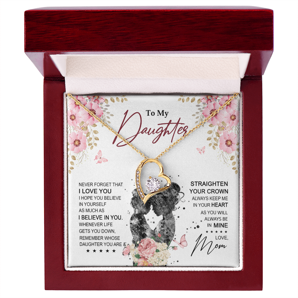 To My Daughter Necklace From Mom With Heartfelt Message & Elegant Box Gifts For Daughter, Beautiful Jewelry Gift On Graduation Birthday 2026