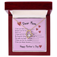 To My Mom Heart Pendant Necklace Necklace From Daughter Christmas Birthday Present, 2026 Mother's Day Gift Ideas, Message Card Jewelry for Her