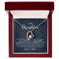 To My Daughter Necklace From Best Mom With Heartfelt Message, Daughter Birthday Present From Mama, Jewelry Gifts For Graduation for Her From Mom or Daddy, 14K Pendant Forever Love Necklace