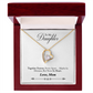 To My Daughter Meaningful Message Card Jewelry Gift for Daughter's Birthday 2026 or Graduation, Thoughtful for Her from Mom, Elegant Necklaces with Sentimental Message