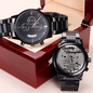 Daddy & Daughter Not always eye to eye but always heart to heart, Watches for Men, Personalized Dad Gifts For Sons, Daughters - Birthday, Retirement, Watch Birthday Gifts from Unique Gift Ideas for Christmas Fathers Day