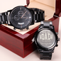 Men's Watch, Engraved Watch for Daddy From Daughter, Personalized Watch, Dad Gifts for Men, Gift for Dad, Watches for Men, Unique Jewelry, Christmas Gift For Dad, Stepdad Gift, Birthday Gift From Kids, Custom Watch For Dad,  Thank You Dad For Everything