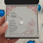 To My Wife Necklace - Sweetest Hearts for wife - Diamond Necklace for her - To My Wife Necklace - Necklace with love message for wife