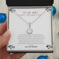 To My Wife - Woman of My Dreams - Necklace - To My Wife Necklace With Message Card - Anniversary Gift For Wife - Love knot Pendant Necklace - To My Soulmate Necklace For Women