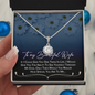 To My Wife Necklace - Valentines Day Gifts For Wife - Wife Birthday Gift - Anniversary Gift For Wife from Husband - Best Gift for soulmate Birthday - Mother's day Gift - Diamond Necklace for wifey