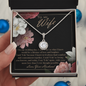 To My Wife Wedding Anniversary Gift - Soulmate Necklace For Women- Custom Necklace For Wife Personalized Wife Necklace Gift - To My Beautiful Wife Necklace Boxed Jewellery