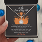 To The Love of My Life - Love-Knot - All My Love - To My Queen - Best Gift for her Birthday - Diamond Necklace for  Wife - Engagement Gift for her
