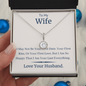 To My Wife Necklace From Husband- to My Soulmate Necklace for Women - the Perfect Gift for Your Wife Necklace - Love Your Husband - Soulmate Necklace for Women - Custom Necklace for Wife