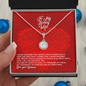 To My Lovely Wife -- To My Wife Necklace With Message Card - Anniversary Gift For Wife - Heart  message card for wife -  Forever Love Necklace - Love Your Husband