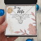 Gift for Wife Birthday - To My Wife Necklace - Happy Birthday My Love - Romantic Wife Gift  - Wife Birthday Surprise - Golden colour Neckless for Beloved wife - Pretty Neckless Gift for wifey