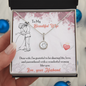 To My Wife Necklace From Husband- To My Soulmate Necklace For Women - Custom Necklace for Your Beautiful lady - Diamond for soulmate