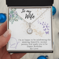 To My Wife Necklace - Gift for Wife Birthday Marriage - Happy Birthday My Love - To My Wife Necklace From Husband - To My Wife Necklace - Valentines Day Gifts For Wife