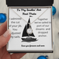To My Smokin' Hot First Mate - Admired Your Jib Forever Love Necklace - To My Queen - To My Wife Necklace Anniversary Gift For Wife - Birthday Gift For Wife