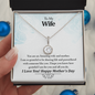 To My Wife, Your An Amazing Wife And Mother Never-Ending Love Necklace - Valentines Day Gifts For Wife - Wife Birthday Gift - Anniversary Gift For Wife from Husband - Wife Gift -  Wife Necklace
