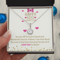 Happy First Mother's Day! I Love You So Much! - To Wife Necklace - Gift for Wife - Mother's Day Gift - Best Diamond Gift for her - Romantic Gift for her - Anniversary Gift For Wife - Gift for soulmate