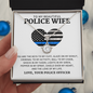Love Knot Necklace for My Police Wife - Alluring Beauty Necklace for police wife - Best police wife Gift - To My Police Wife - Keys To My Cuff - wife Necklace