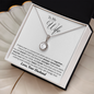 To My Wife Necklace With Message Card - Wife Gift From Husband Future Husband - Anniversary Gift for Wife - Valentines Day Gifts for Wife - Gift for Women - Customize Couple Necklace