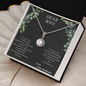 Dear Wife A special necklace to warm her heart - Love Your Husband, wife gift from husband future husband,Anniversary Gift For Wife, Customize Couple Necklace, Cute Romantic Poet for your wifey
