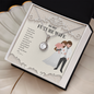 To My Wife Necklace - Romantic Gift for Wife - White Gold Pendant - Couple Gift - Necklace for wife Newly married couple - Customize Couple Necklace