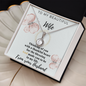 Gift for Wife From Husband - To My Beautiful Wife - Love From Your Husband - Golden colour Neckless for Beloved wife -  Pretty Neckless Gift for wifey -  Anniversary Gift For Wife from Husband - Beautiful Gift for Wifey