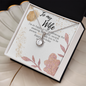 Gift for Wife Birthday - To My Wife Necklace - Happy Birthday My Love - Romantic Wife Gift  - Wife Birthday Surprise - Golden colour Neckless for Beloved wife - Pretty Neckless Gift for wifey