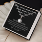 Mom Cute Memorable Mother's Day Gift - We Love You - Romantic message for wifey - Best Gift for her - Bithday Gift for soulmate - Diamond Neckless for wifey - Couple Necklace Set - Mother's day gift