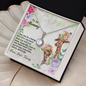 To My Mommy From Your Tummy Ryan Giraffe - To My Mom Necklace - Mother's Day Gift - Love Message Gift for Mother - Love Knot for mom