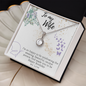 To My Wife Necklace - Gift for Wife Birthday Marriage - Happy Birthday My Love - To My Wife Necklace From Husband - To My Wife Necklace - Valentines Day Gifts For Wife