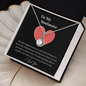 Couple Necklace Set - Friendship Necklaces - Customize Couple Necklacemy Soulmate - I Love You - Necklace -  to My Wife Necklace From Husband - to My Soulmate Necklace for Women