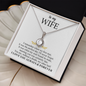 To My Wife - Alluring Necklace - I Love You Always & Forever - To My Queen - To My Wife Necklace With Message Card - Anniversary Gift For Wife - Gift For Wife - Necklace For Wife