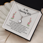 To My Wife Necklace From Husband - to My Soulmate Necklace for Women - Gift for My Wife- Romantic Wife Gift - Wife Birthday Surprise - Wife Birthday Gift - Anniversary Gift for Wife From Husband - Romantic Message Card for Wife