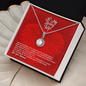 To My Lovely Wife -- To My Wife Necklace With Message Card - Anniversary Gift For Wife - Heart  message card for wife -  Forever Love Necklace - Love Your Husband