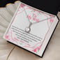 To My Wife Mother's Day Necklace - Happy Mother's Day  - Birthday Gift for her - Anniversary Gift - Anniversary Jewelry for Her - Romantic message card for her - White Gold Pendant